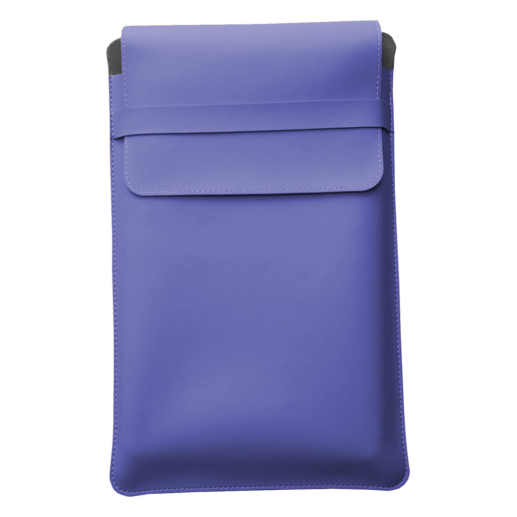 Luvas Pasta Capa Case Para Notebook Couro Azul