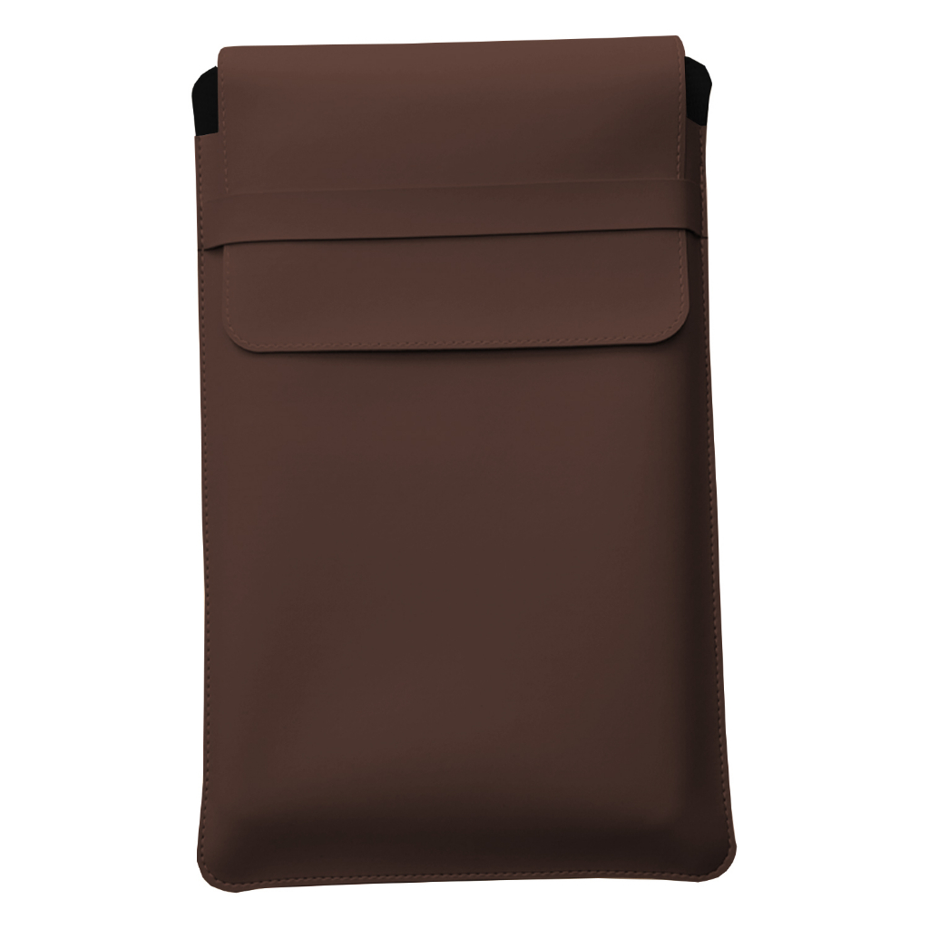 Luvas Pasta Case Capa Para Notebook Couro Sintético Marrom Premium 13, 15,6 e 17