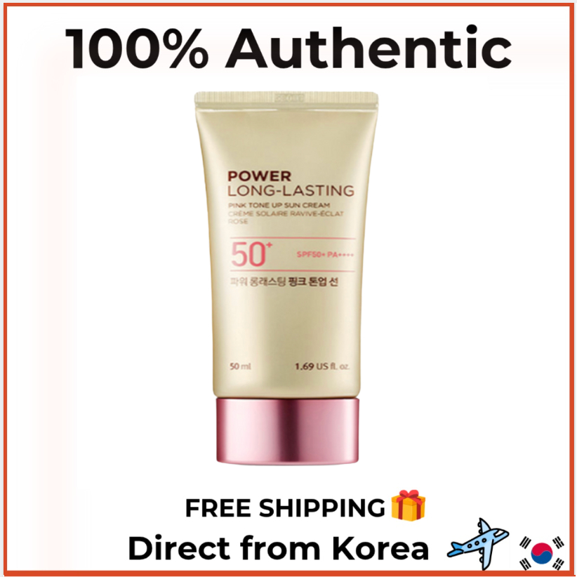 [The Face Shop] Loção Solar Tonificante Rosa De Longa Duração Power 50ml | Protetor À Prova D'água K-Beauty