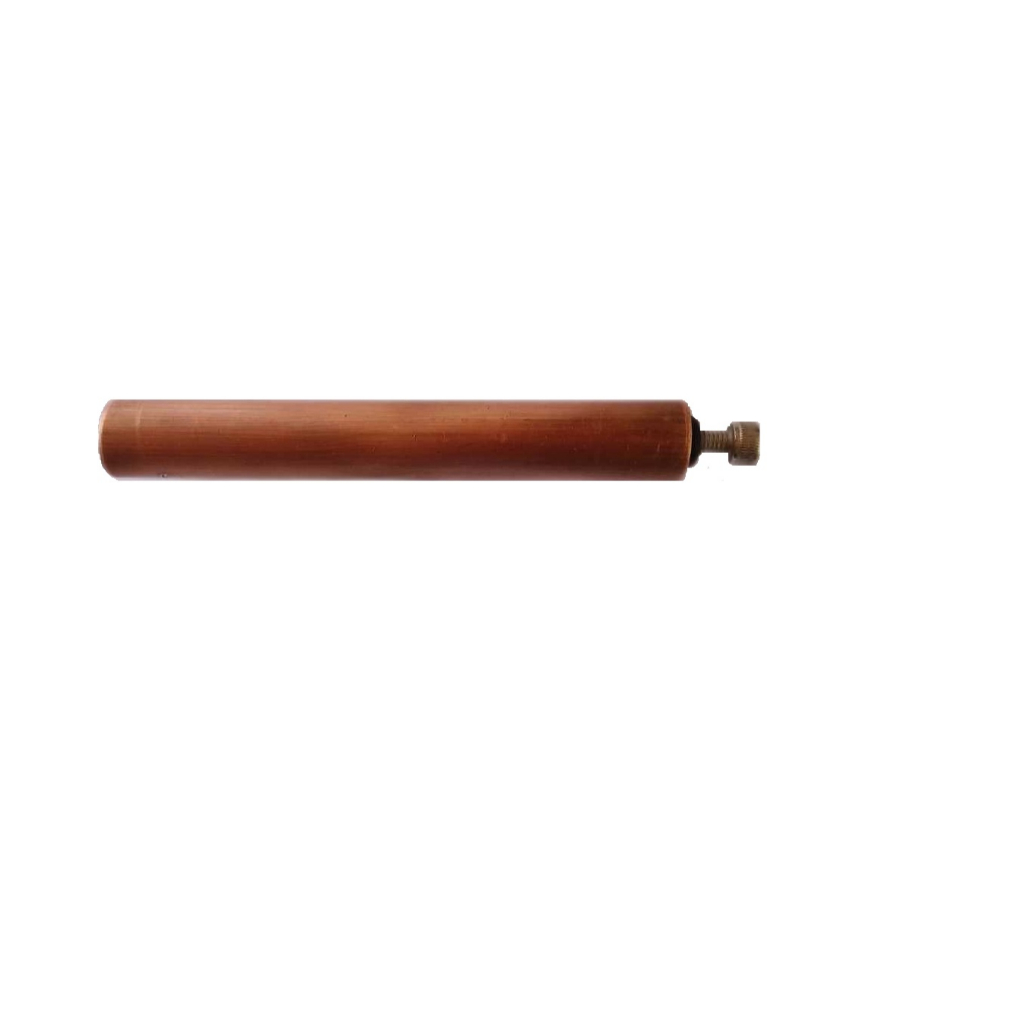 1pç. Refil Barra eletrodo cobre 1/2x120mm  rosca e parafusos aço inox ionizadores elétrico solar piscinas