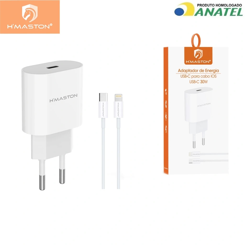 H'Maston CB-17 Turbo Charger PD 30w 3A Power Supply for Charging Portable Cell Phones With or Without Type-C