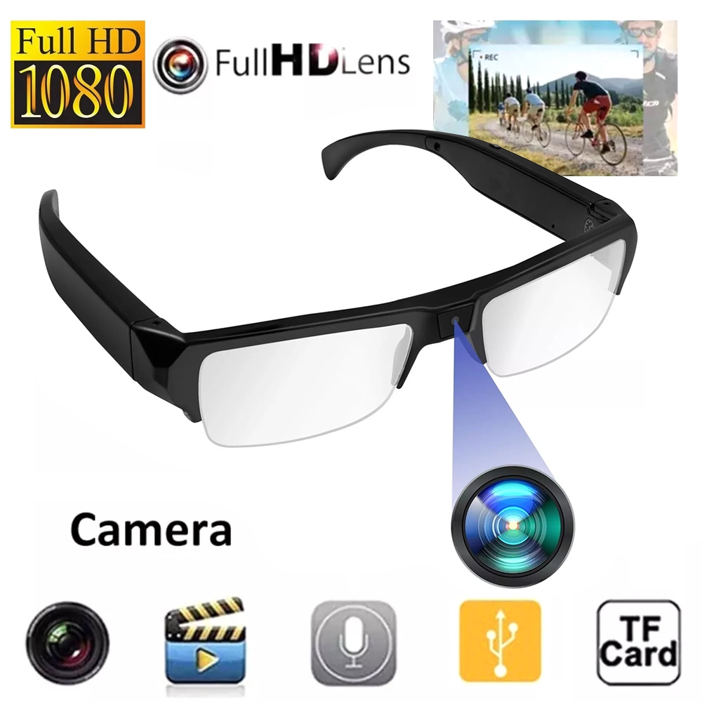 2026 Novo HD 1080P Mini Câmera Reuniões DVR Protable Óculos Cam Esportes Vídeo Pequena Filmadora Ao Ar Livre Processo De