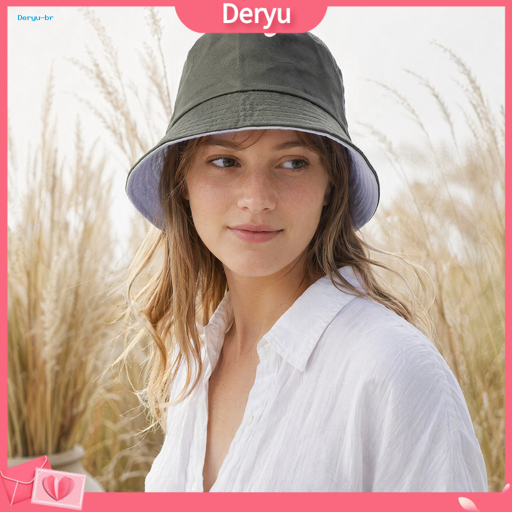 Summer Hat Outdoor Sun Protection Fisherman for Men Women Foldable Uv Wide Brim Reversible Cap for Travel Cycling Beach