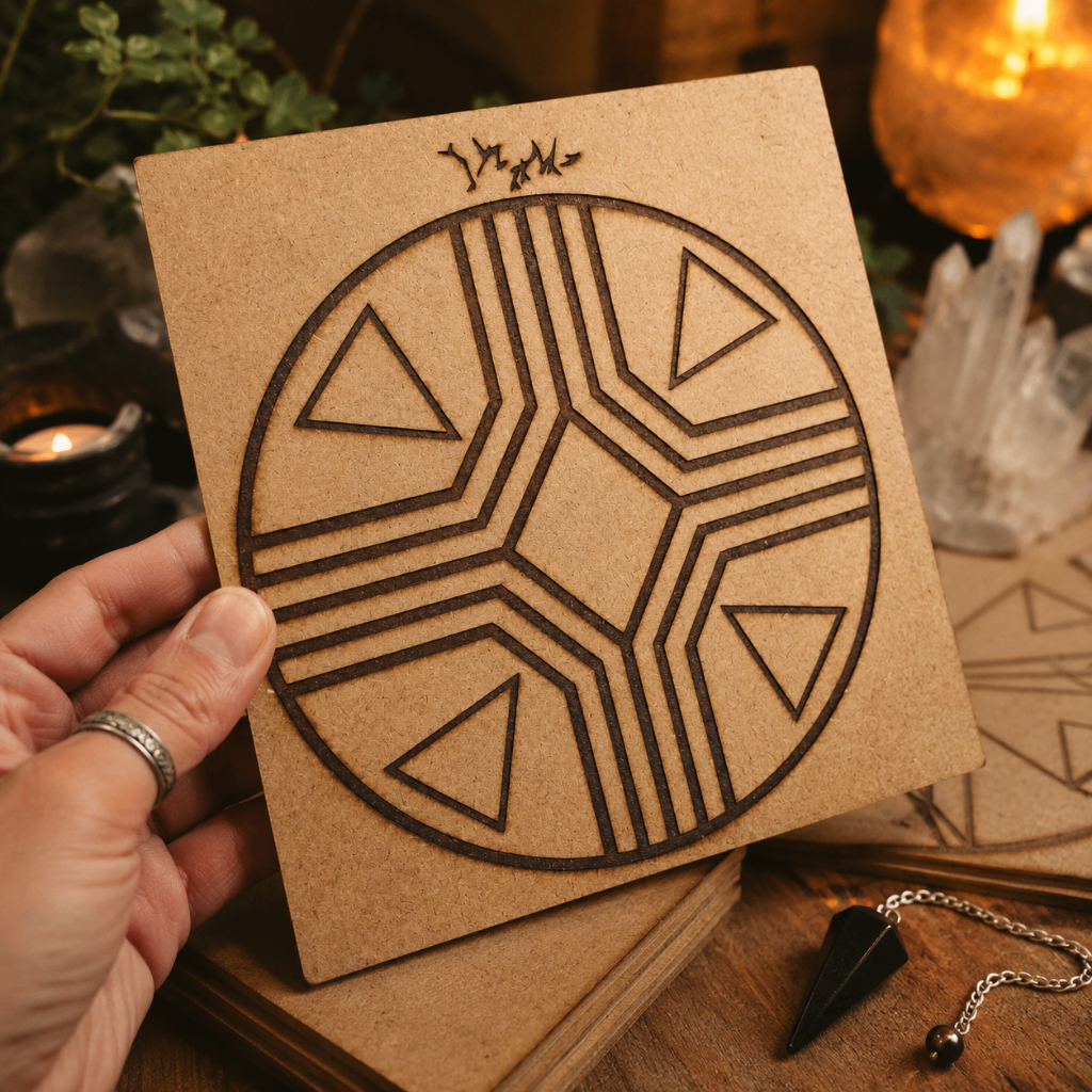 Kit Personalizado Pendulo + Gráficos Radiestesia MDF Cru 3mm