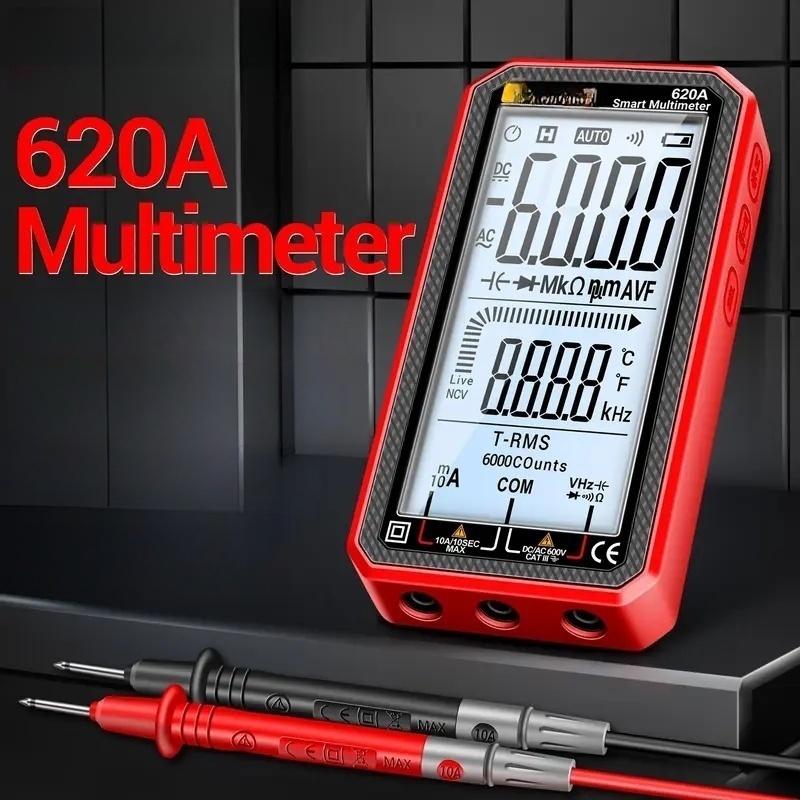 Multimetro Digital Caneta Tensão Amperimetro Kit 6000counts Ture RMS AC DC NCV