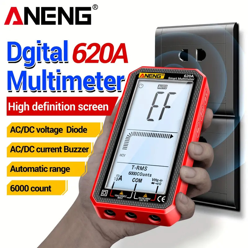 Multimetro Digital Caneta Tensão Amperimetro Kit 6000counts Ture RMS AC DC NCV
