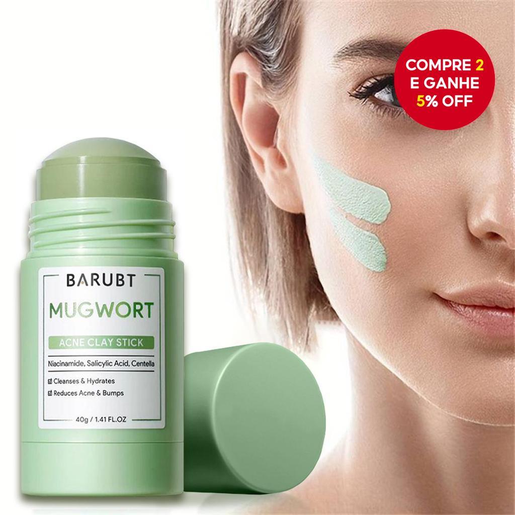 Máscara de Argila de Mugwort Trendy Nova - Filme de Vara para Limpeza Profunda, Reparação Suave de Cravos Pretos,