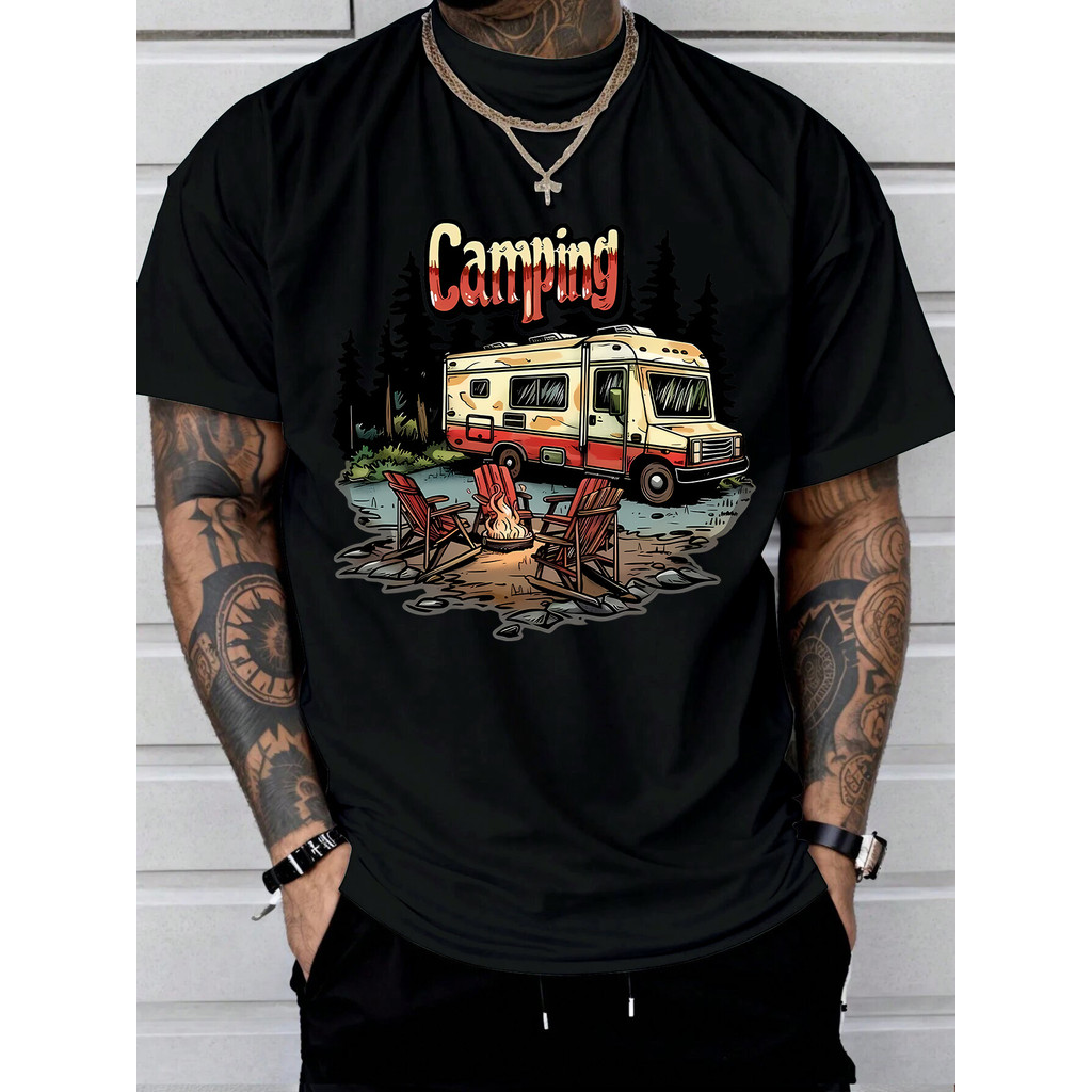 Camiseta 2026 T-shirt Trendy Print Casual Verão Confortável Moderna Estilosa