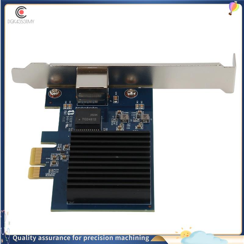 [hukou33] Placa De Rede PCIe NIC De 10 Gb Porta RJ45 Única RTL8127 Chip PCI-Express X1 Aquisição De Visão Para Win10/Win