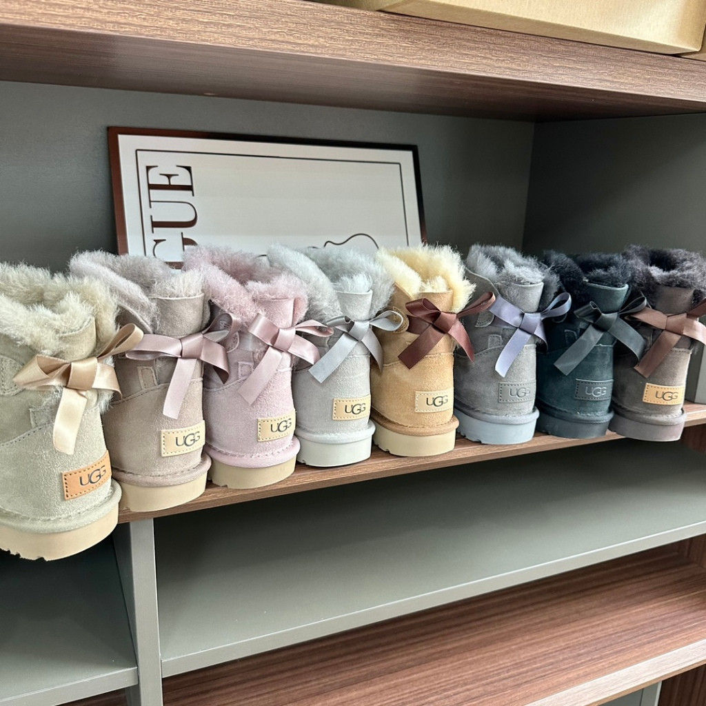 Cc Original Factory * ugg Botas Curtas Clássicas Novas para Mulheres com Fita de Tubo Curto Couro Legítimo Botas de Neve