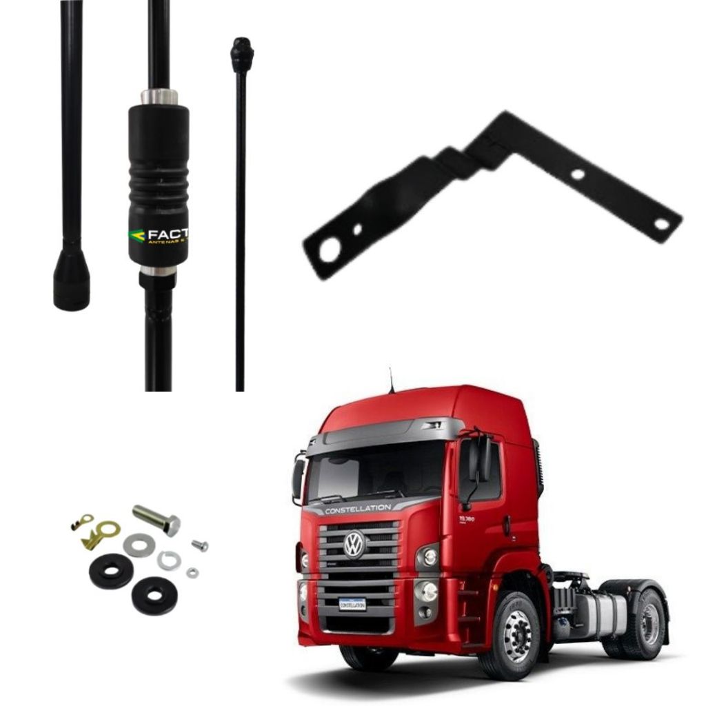 Kit Antena Px Viúva Negra Argentina Factory e Suporte Constellation