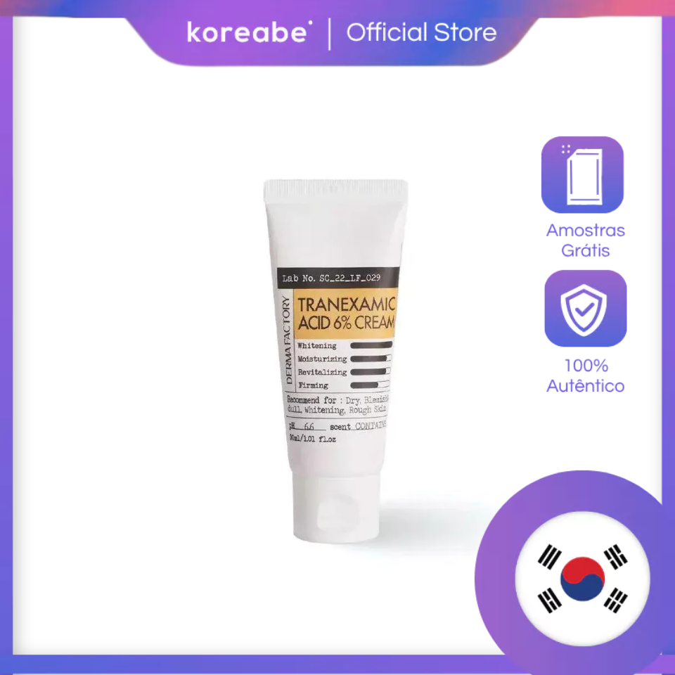 Derma Factory-Ácido Tranexâmico 6 % Creme 30ml