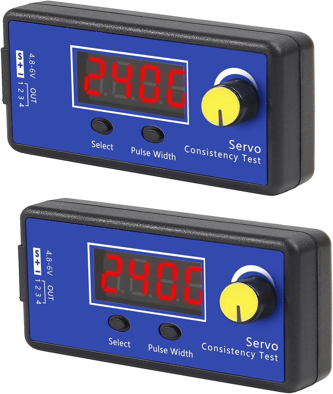 G2Pcs RC Testador de Servo, Controlador de Velocidade, Função Analógica Digital, Testador Multifuncional de Servo