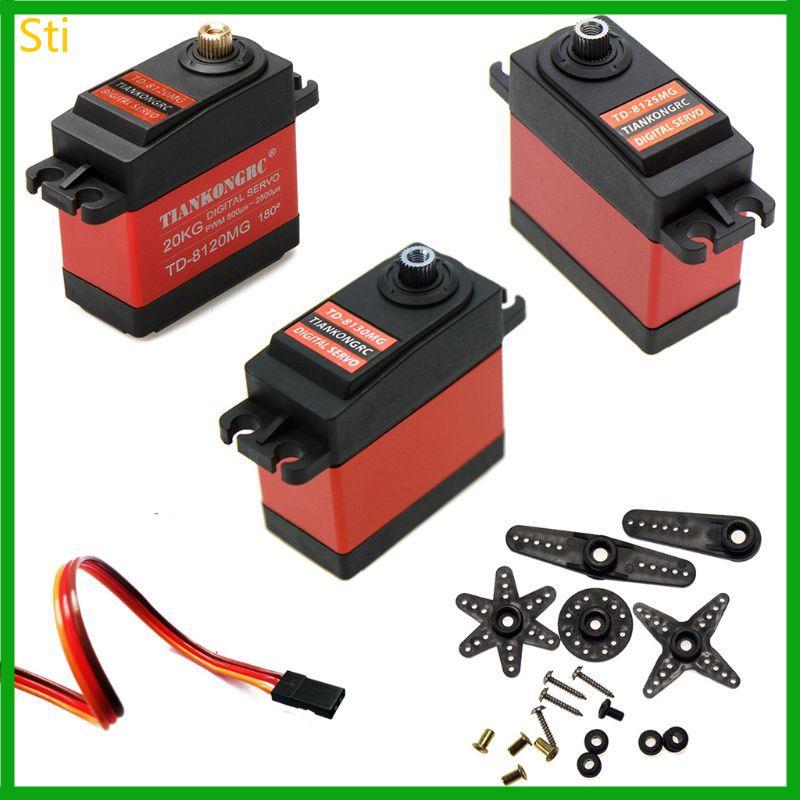 Servo Digital Qualidade Profissional 20kg Metal Para 1 8 1 10 RC Carro Duto