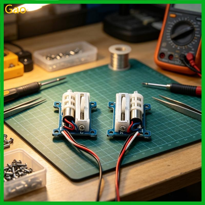 Par Servo Linear Microed Digital Gao Para Modelos Pequenos Link Controle JST1 25 JR Pin