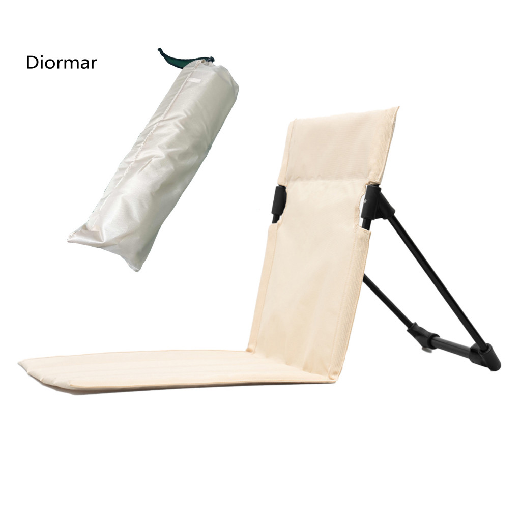Lightweight Folding Camping Chair Foldable Outdoor Lazy with Waterproof Cushion Storage Bag – Portable Beach Stool for