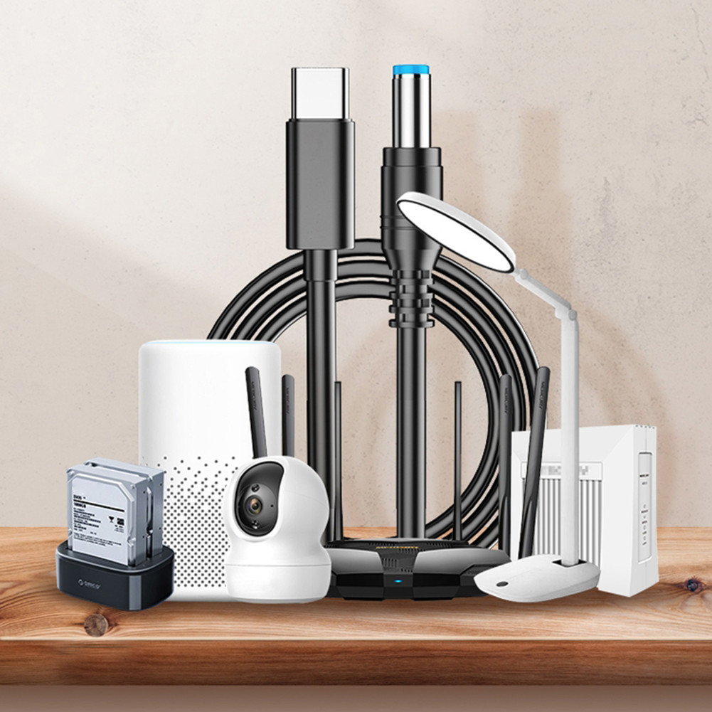 Conversor Adaptador De Alimentação Macho Tipo C Para DC5525 PD100W 5.5x2.5mm