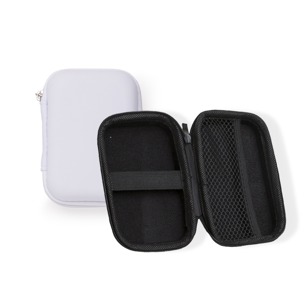 Case Estojo Bag Porta kit Eletrônico como Fones De Ouvido/Carregadores em Couro Sintético - M