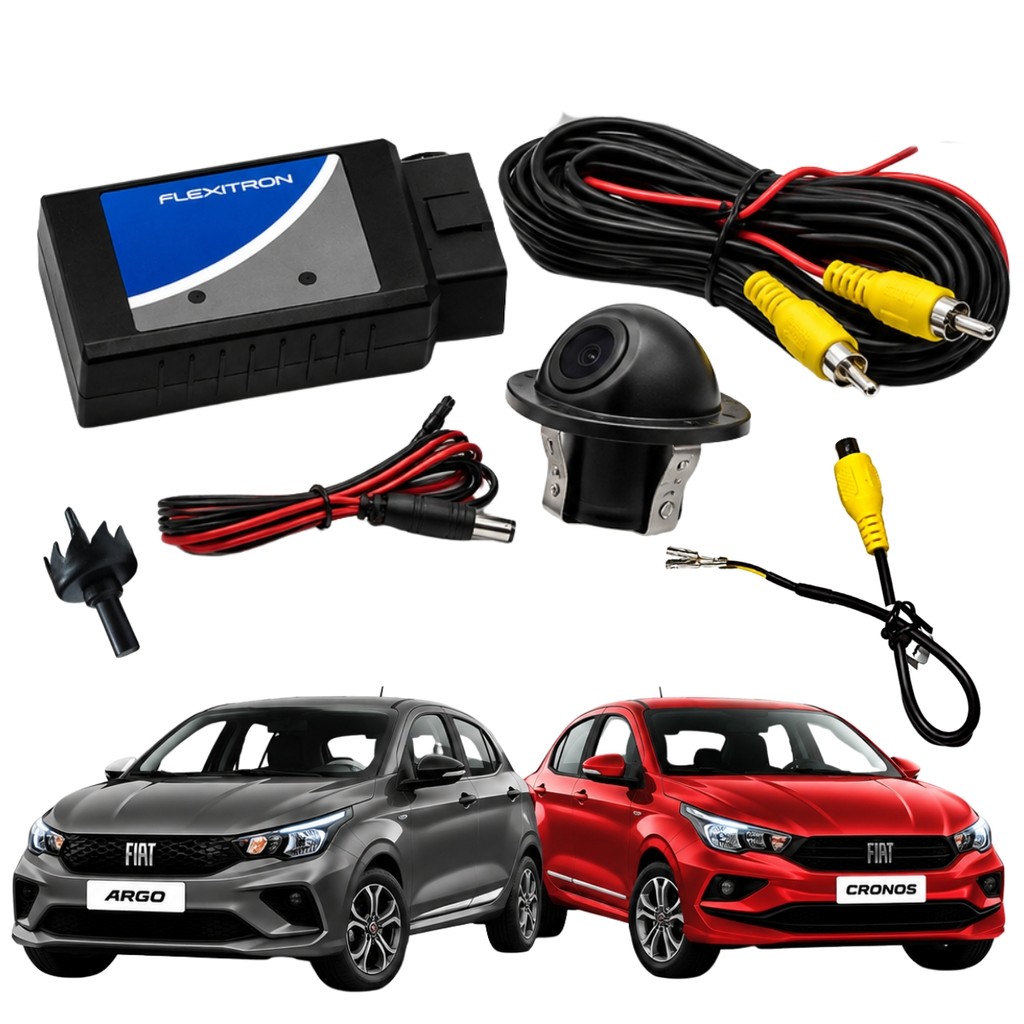 INTERFACE CÂMERA DE RÉ COM CÂMERA TARTARUGA FIAT ARGO CRONOS 2026+ FIC FI-15