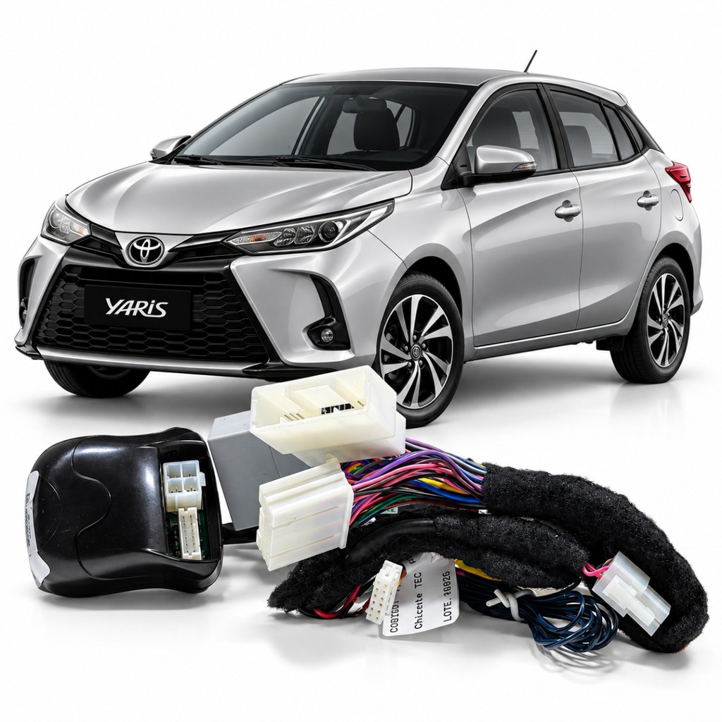 INTERFACE CÂMERA DE RÉ E FRONTAL TOYOTA YARIS 2018 EM DIANTE FLEXITRON FIC TY-02
