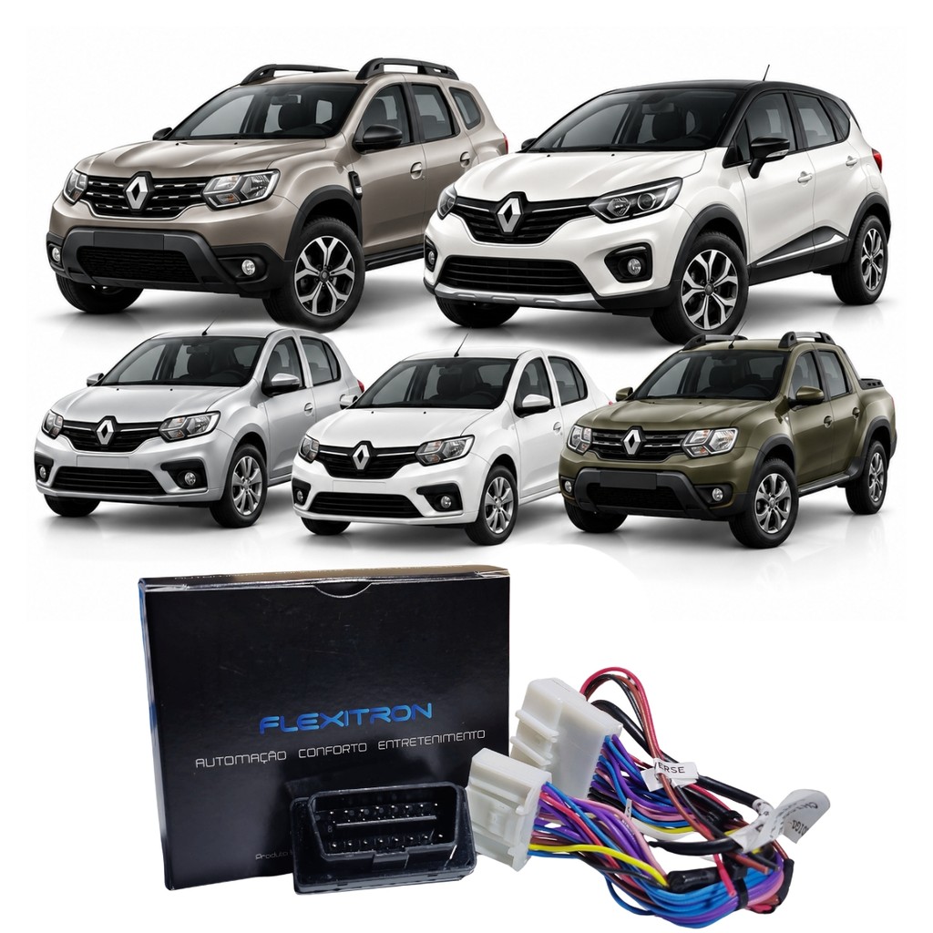 INTERFACE CÂMERA DE RÉ RENAULT CAPTUR DUSTER LOGAN OROCH SANDERO FLEXITRON FIC RN-01