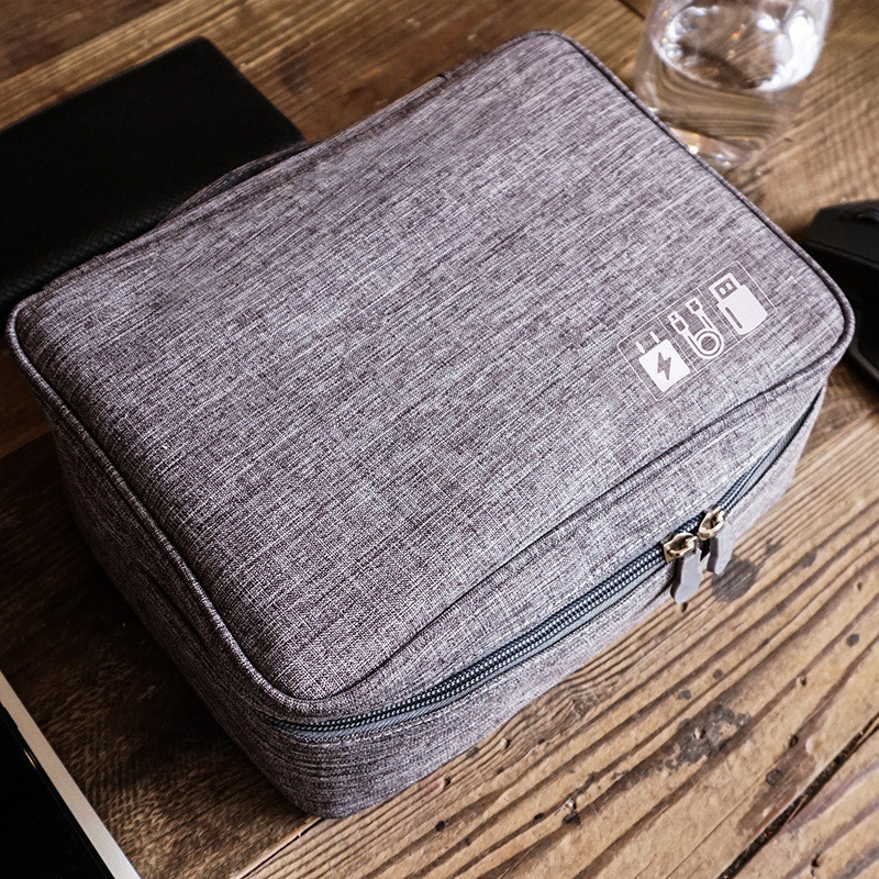 Bolsa de armazenamento de acessórios digitais para celular multifuncional Bolsa para celular U Disk Charging Treasure Bo