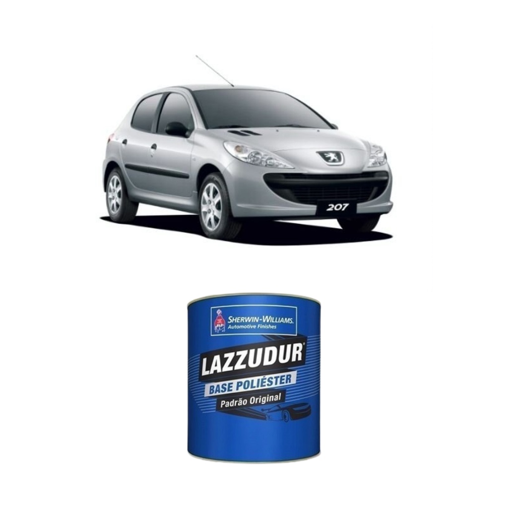 TINTA POLIESTER GRIS/CINZA ALUMINUM MET - EZR PEUGEOT 900ML