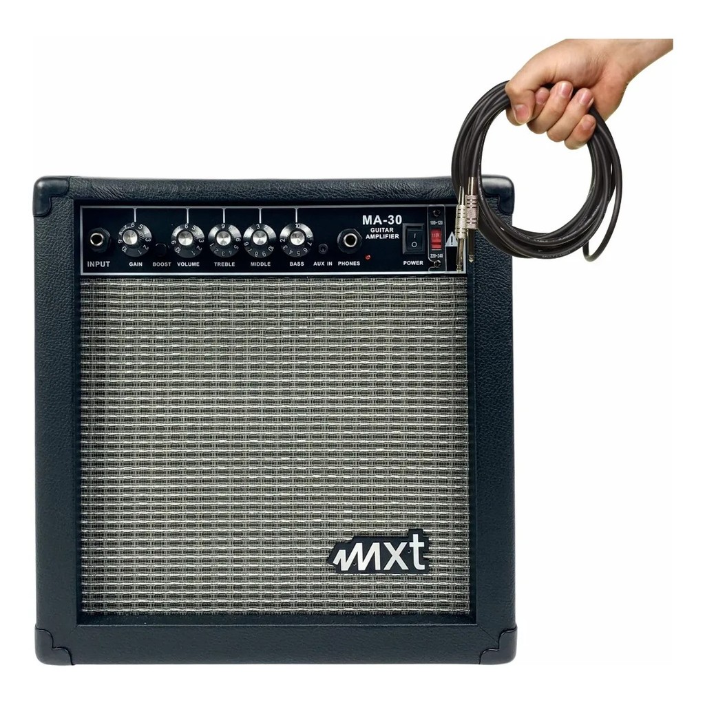 Amplificador MXT MA-30 com Boost e Saída PHONES