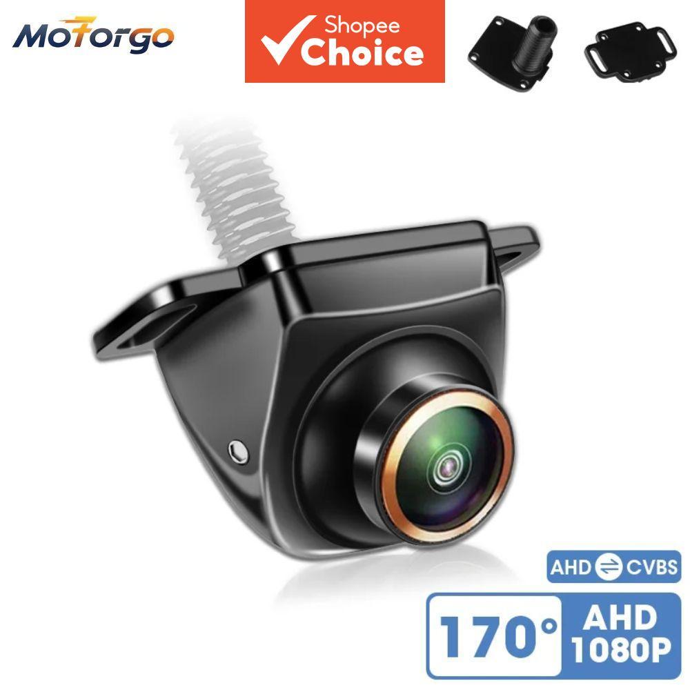 AHD 1080P 170 Graus Fisheye Lente Dourada Câmera De Backup Retrovisor Do Carro Monitor De Estacionamento De Visão Noturn