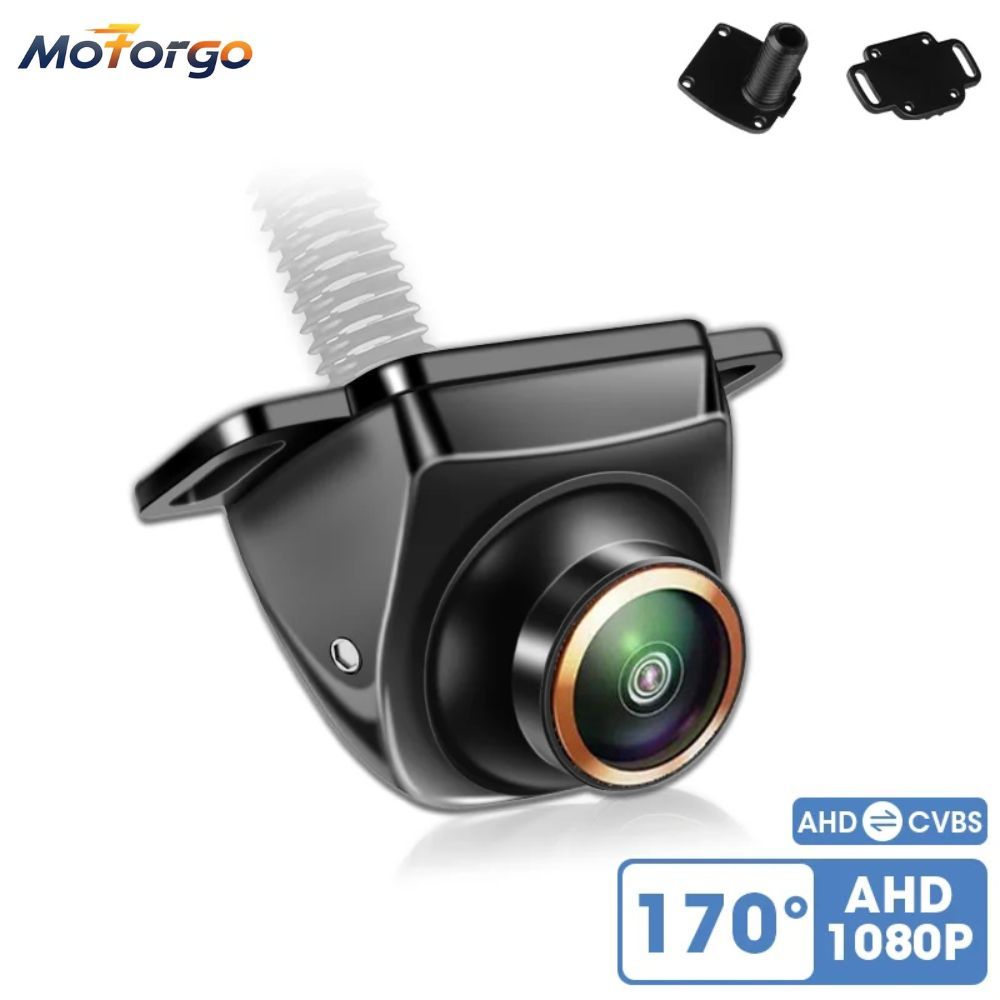 AHD 1080P 170 Graus Fisheye Lente Dourada Câmera De Backup Retrovisor Do Carro Monitor De Estacionamento De Visão Noturn