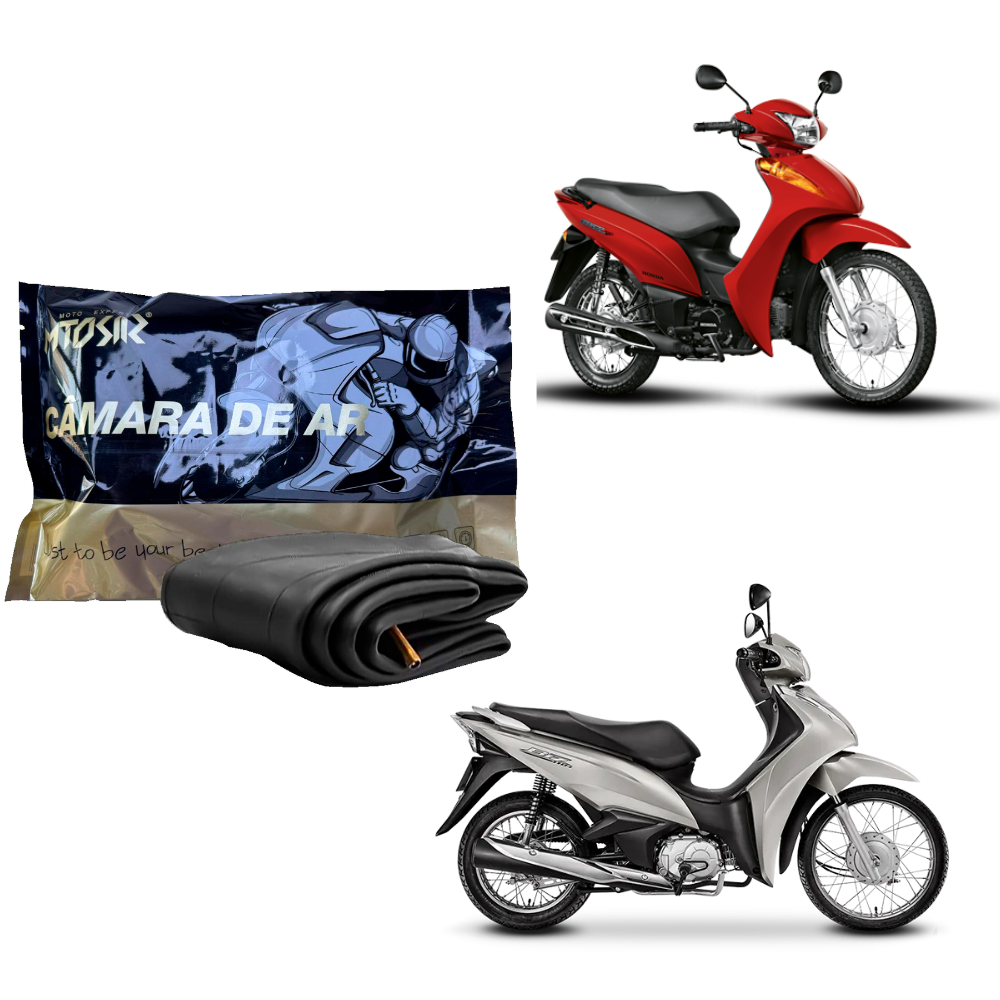 Kit 10 Câmara Ar Moto Aro 14 Traseira Biz 125/100 Pop100/110