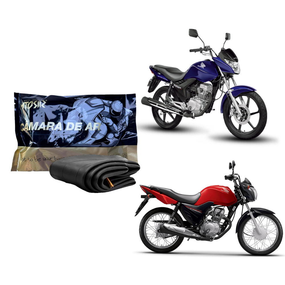 Câmara De Ar Para Pneu 18 Moto Honda Cg Titan Fan 125/150
