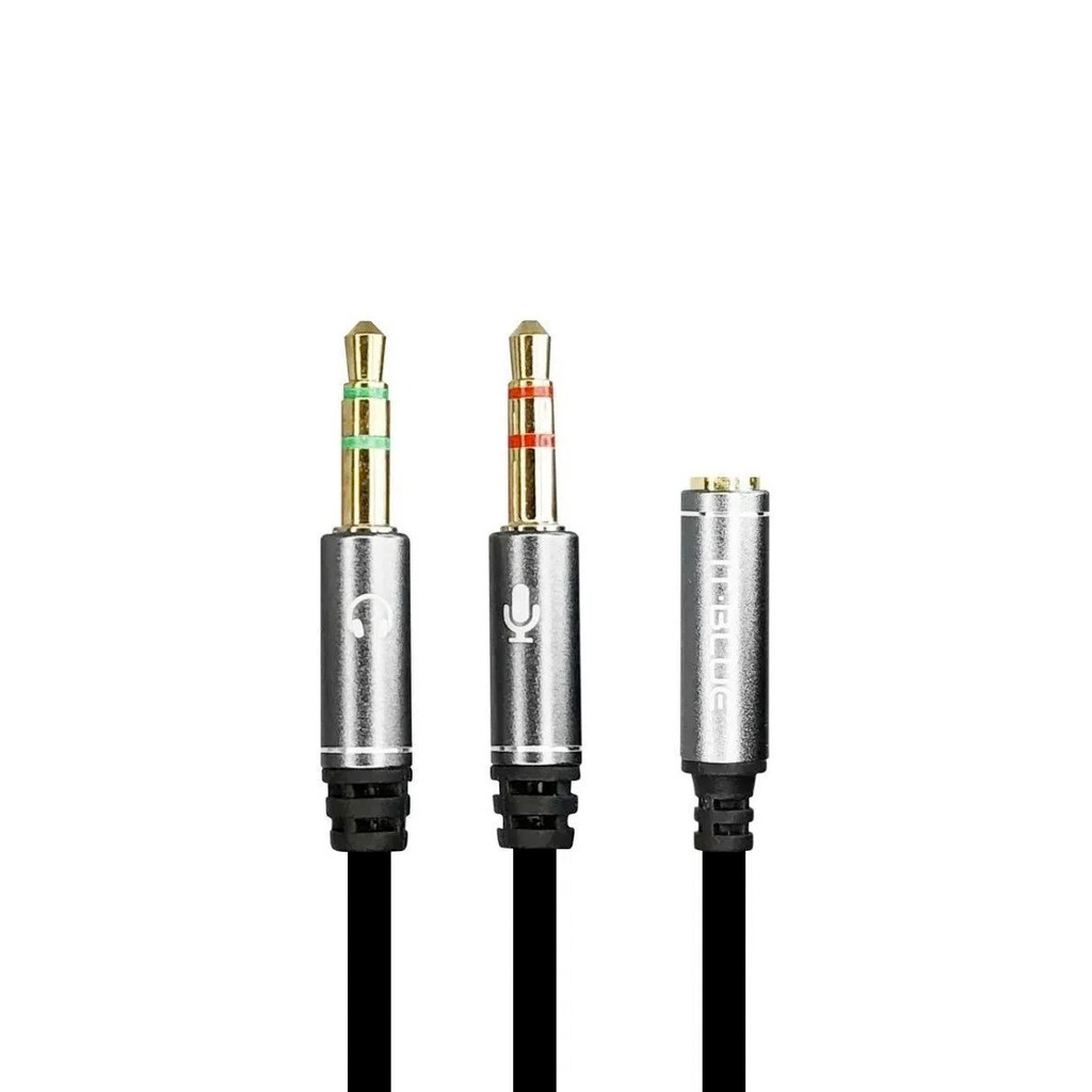 Cabo Adaptador P2 (Fone/Microfone) para PC/Notebook -MAX-0302F