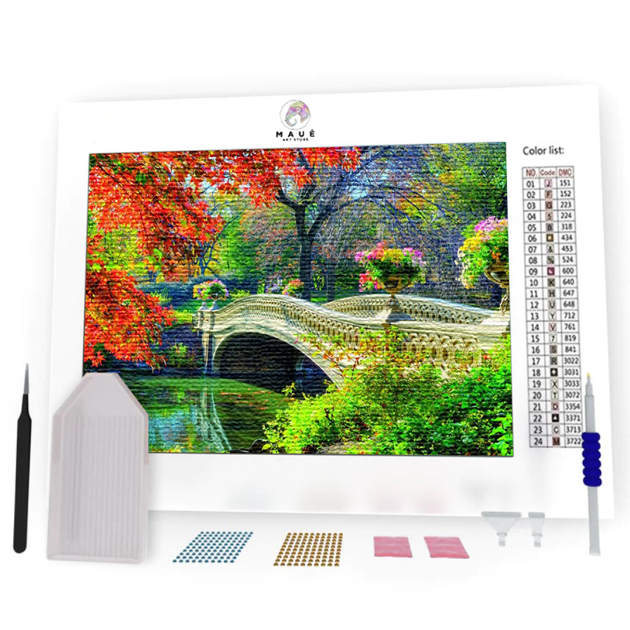 Kit Pintura Diamante - Ponte Florida (Diamond Art)