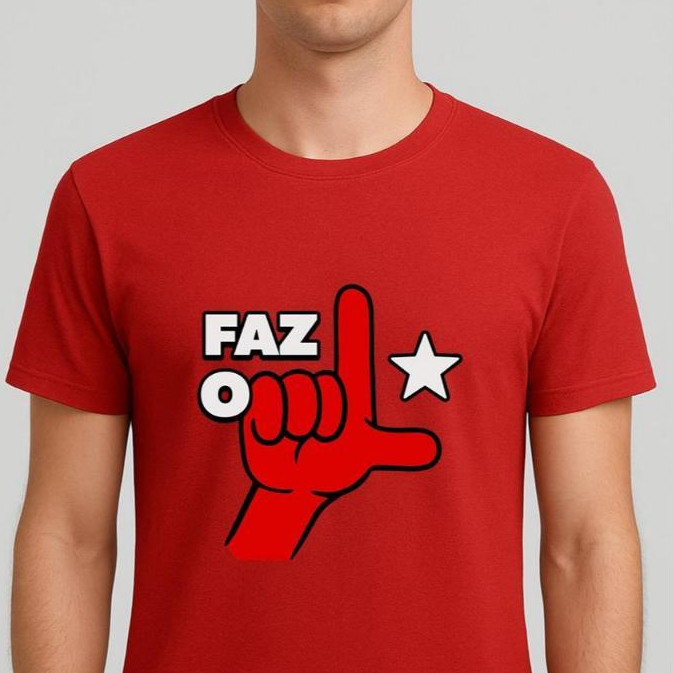 Camisa Camiseta Feminina Masculina Unissex Eleição Faz o L Apoio