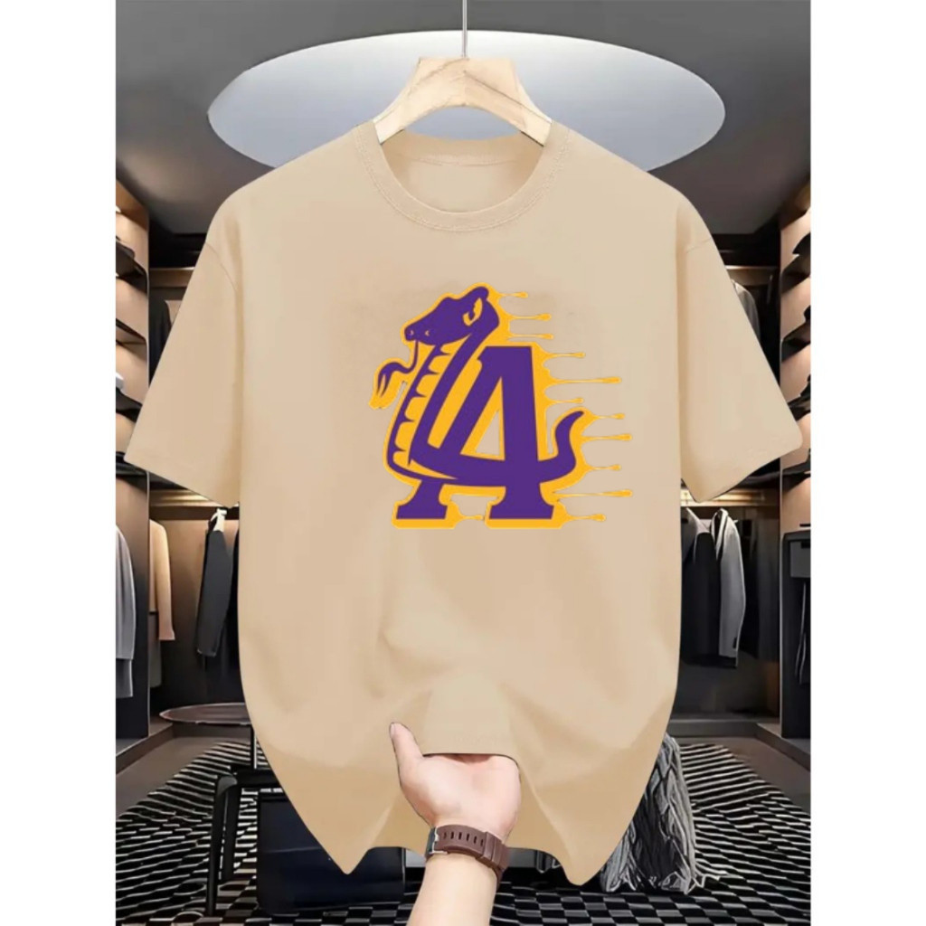 Camiseta Masculina 100% Algodão Estampada L.A COBRA Camisa Unissex Premium