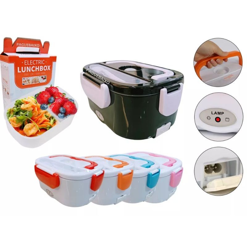 Marmita Térmica Portátil 1,5L 12V - Quente e Prática para Vi