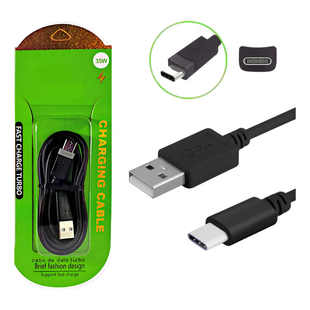 KIT 15 Unidades Cabo USB 25w Tipo C Fast charge