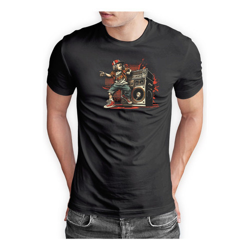 Camiseta Bboy Boombox Hiip Hop Radio Old School Anos 80 Top