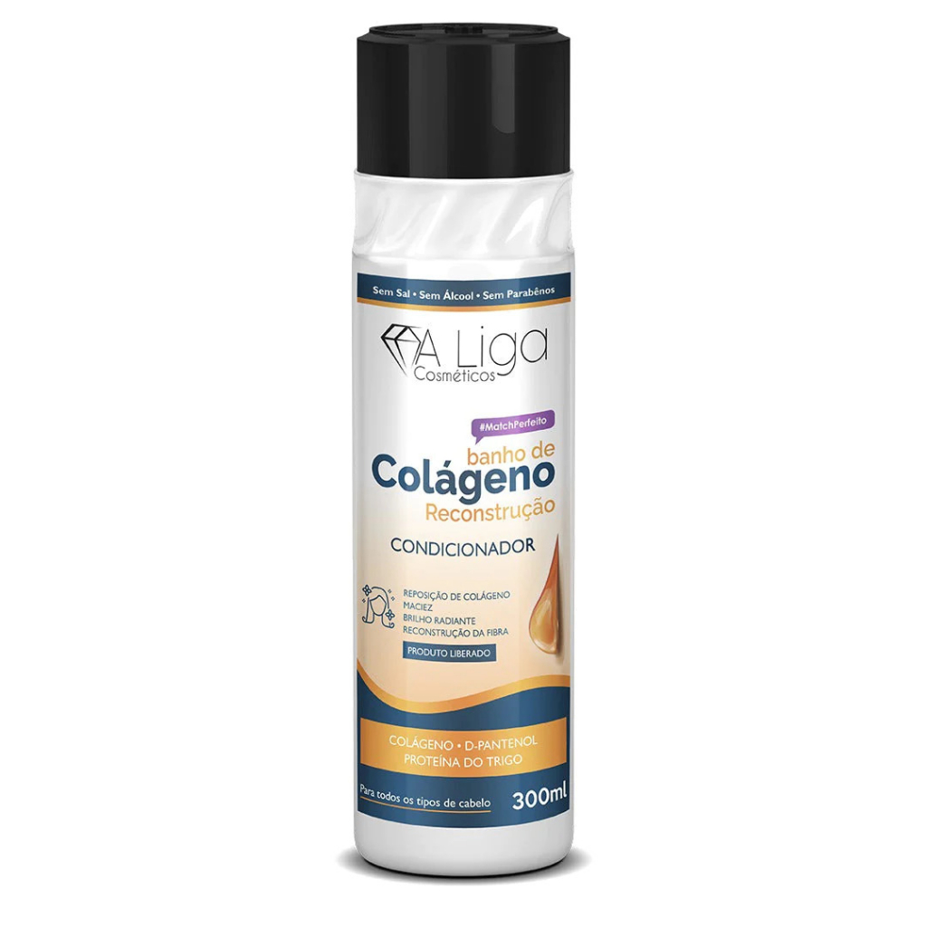 Condicionador Banho De Colageno 300Ml- A liga cosmeticos