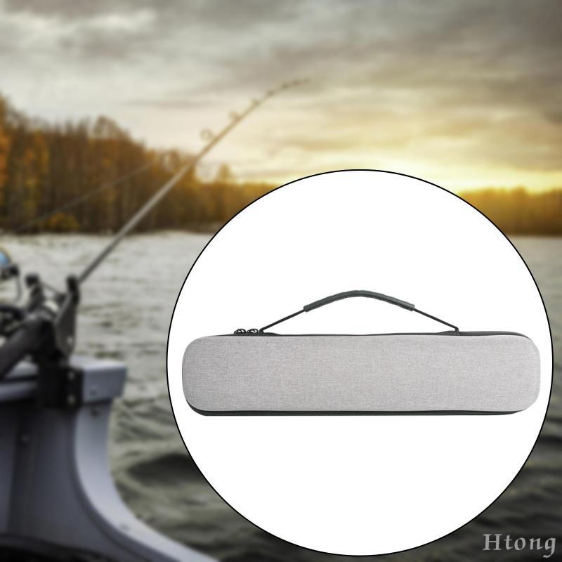 [Htong] EVA Hard Fishing Bolsa Presentes Espaçoso Carry Caso Vara De Pesca Armazenamento De Carretel