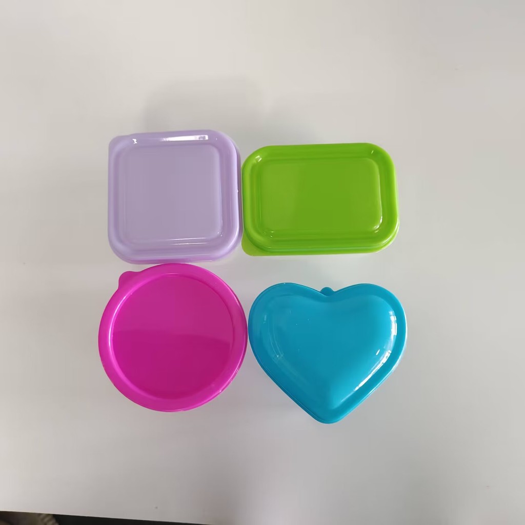 Tampa colorida molho fresco-mantendo caixa Mini tempero caixa de armazenamento Multi-Purpose caixa de armazenamento de p