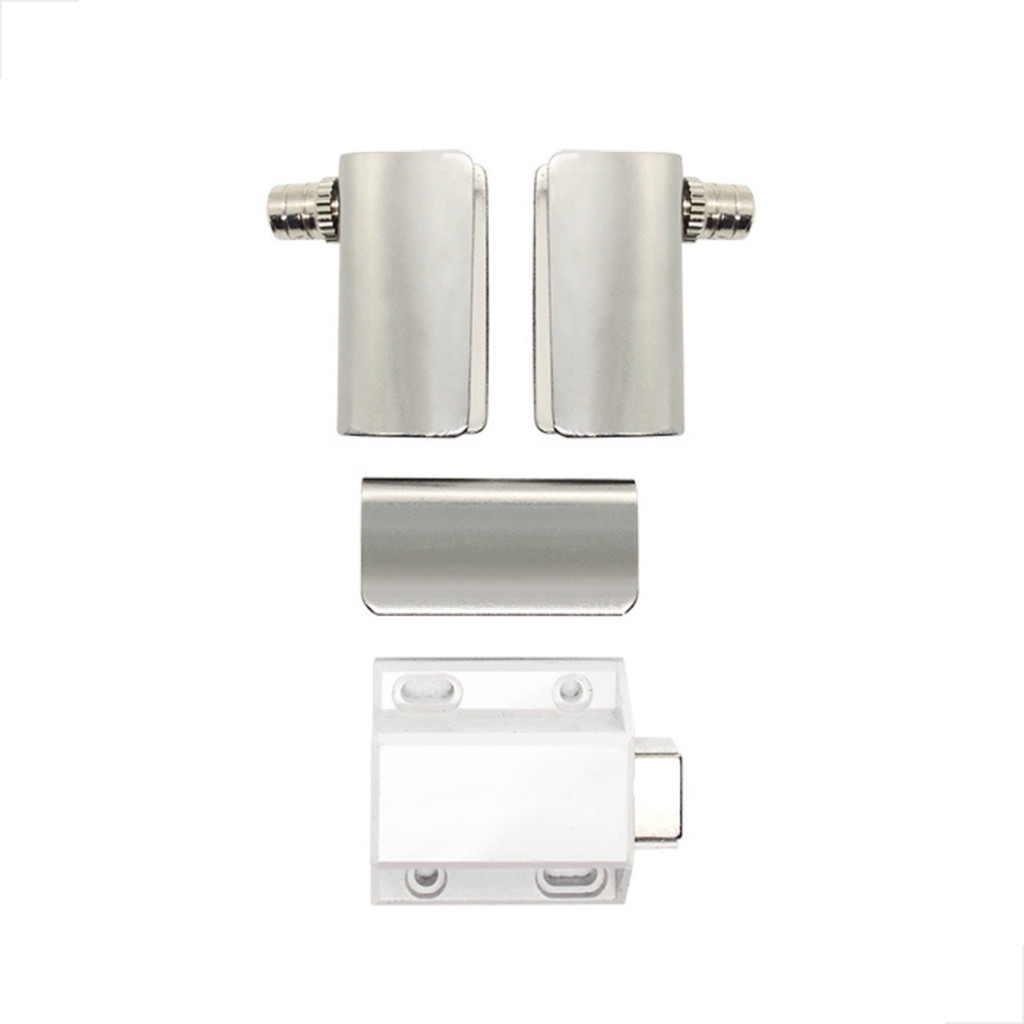 Par De Dobradiça Para Vitrine Rack Com Fecho Magnético - Fast Vidros