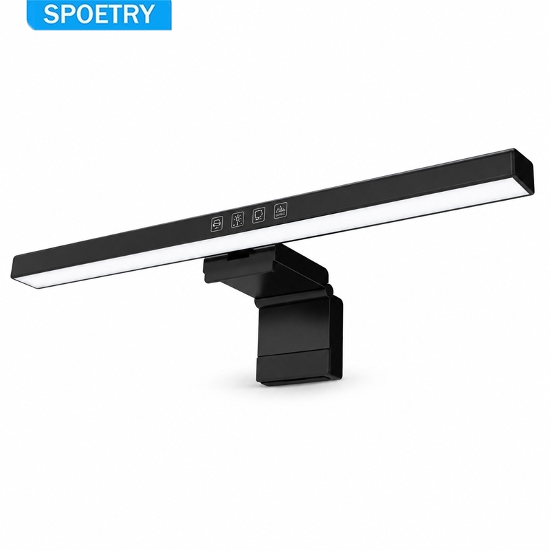 SPOETRY Luminária De Tela Notebook Monitor Mesa Barra Lighr Bar Luz RBG Gamer Regulável Colorido