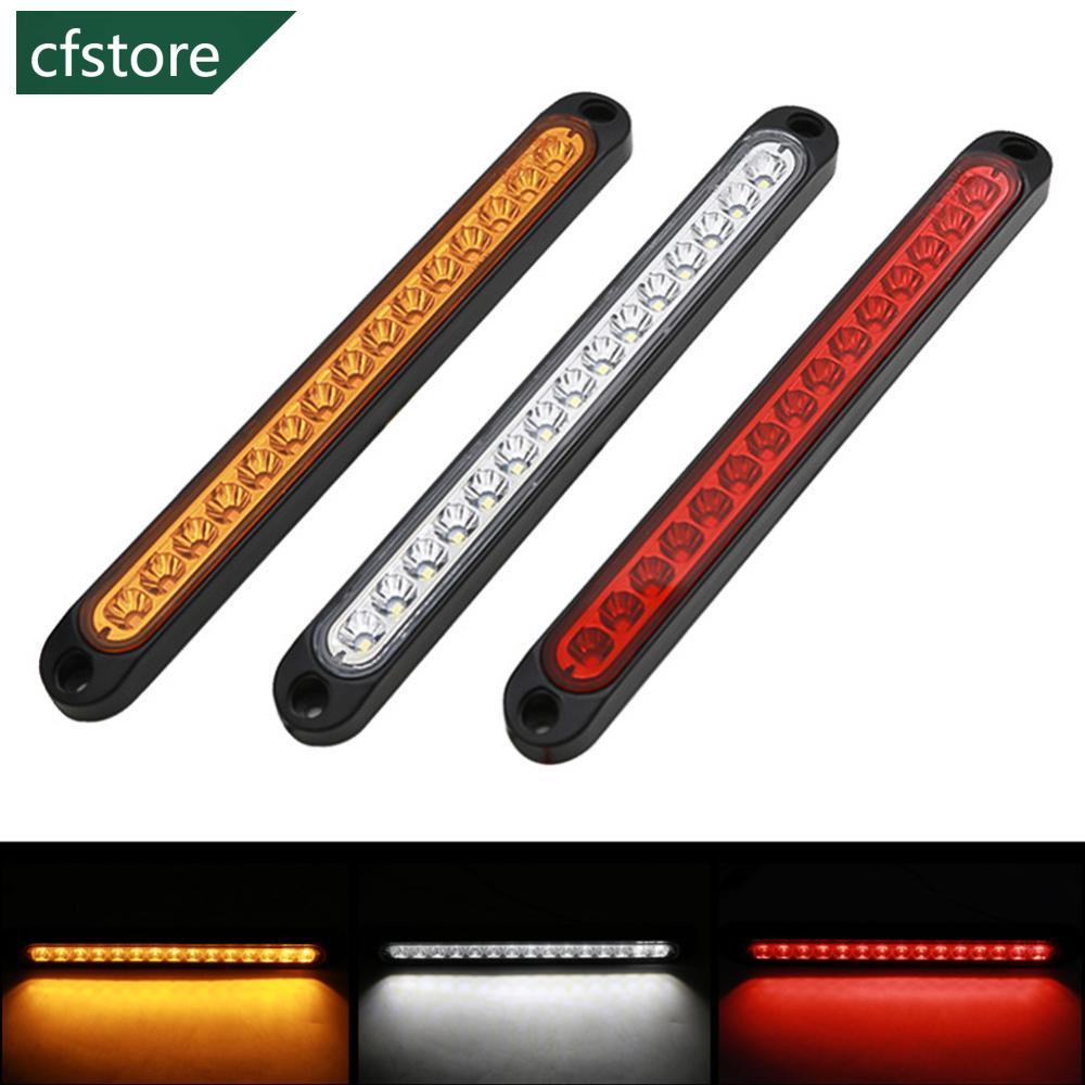 12V Car Brake Light Universal 15led Car Brake Light Bar Rear Brake Light Side Marker Turn Signal Stop Lamp Warning