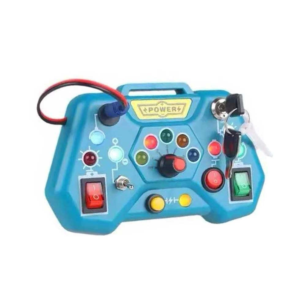 Montessori Busy Board Sensory Toys LED Switch Control Board Travel Activities