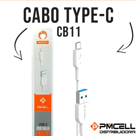 CABO USB TIPO C Quick charge 1 metro original PMCELL  cabo USB-C