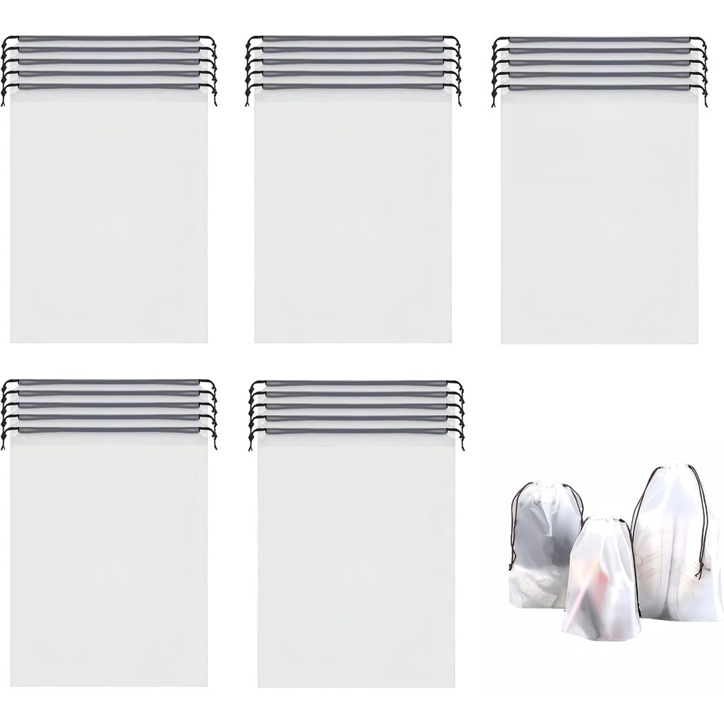 25 Pack Travel Shoe Bags, 15.7