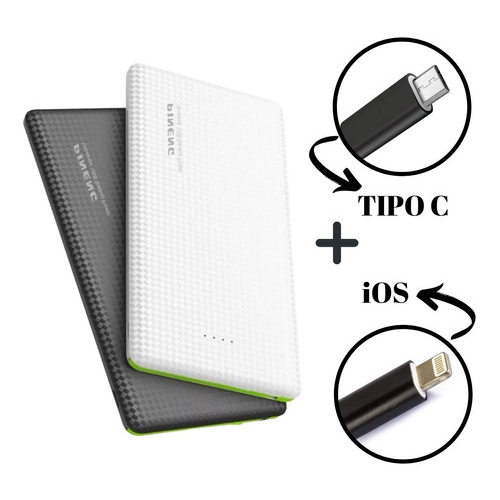 Bateria Portátil Power Bank 10 UNIDADES 10.000mah 5.000mah Universal ATACADO KIT para LOJISTA