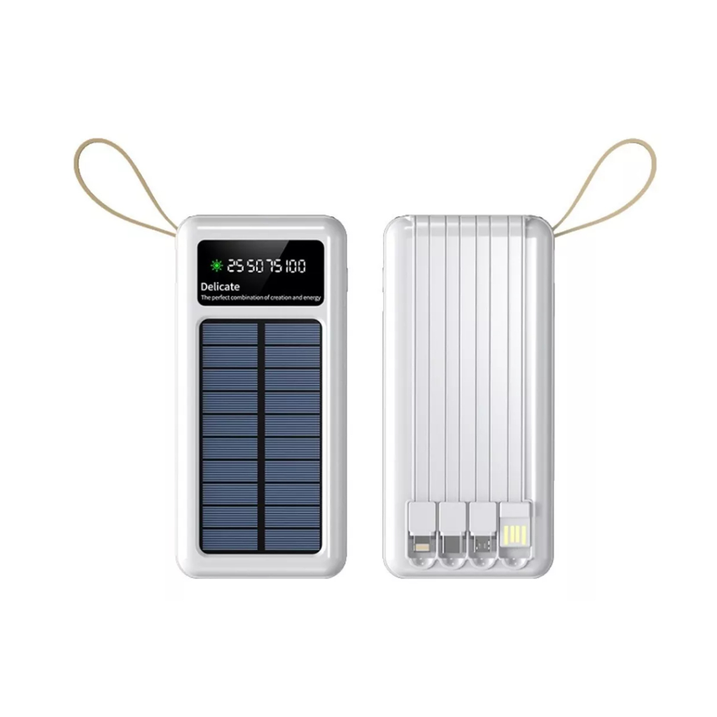 Carregador Power Bank, Energia Solar, Portátil, 10000mAh, 5 Em 1, It-Blue MAX-0539